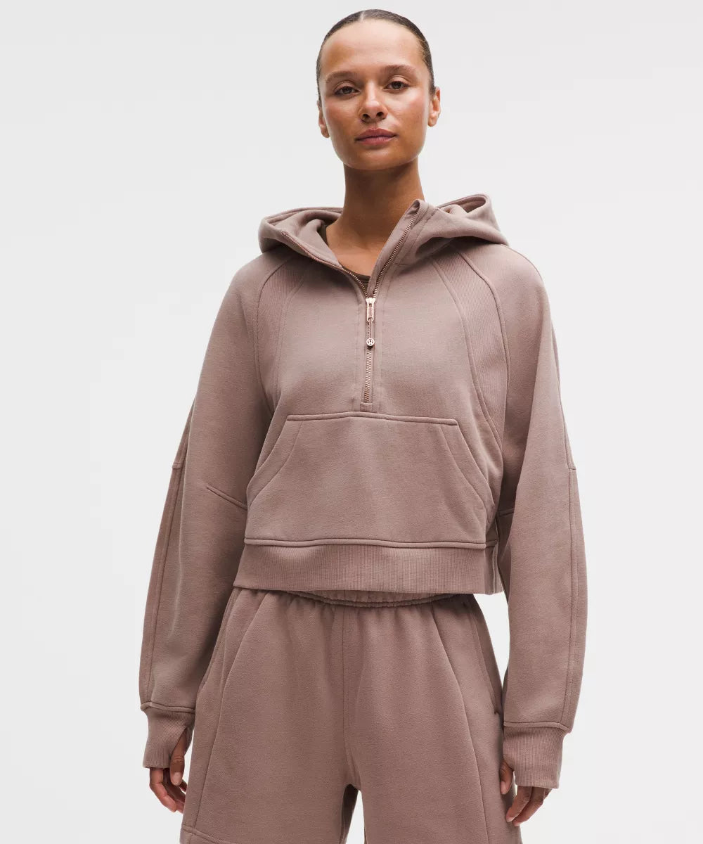 Sweat à capuche Scuba Oversized demi-zippé