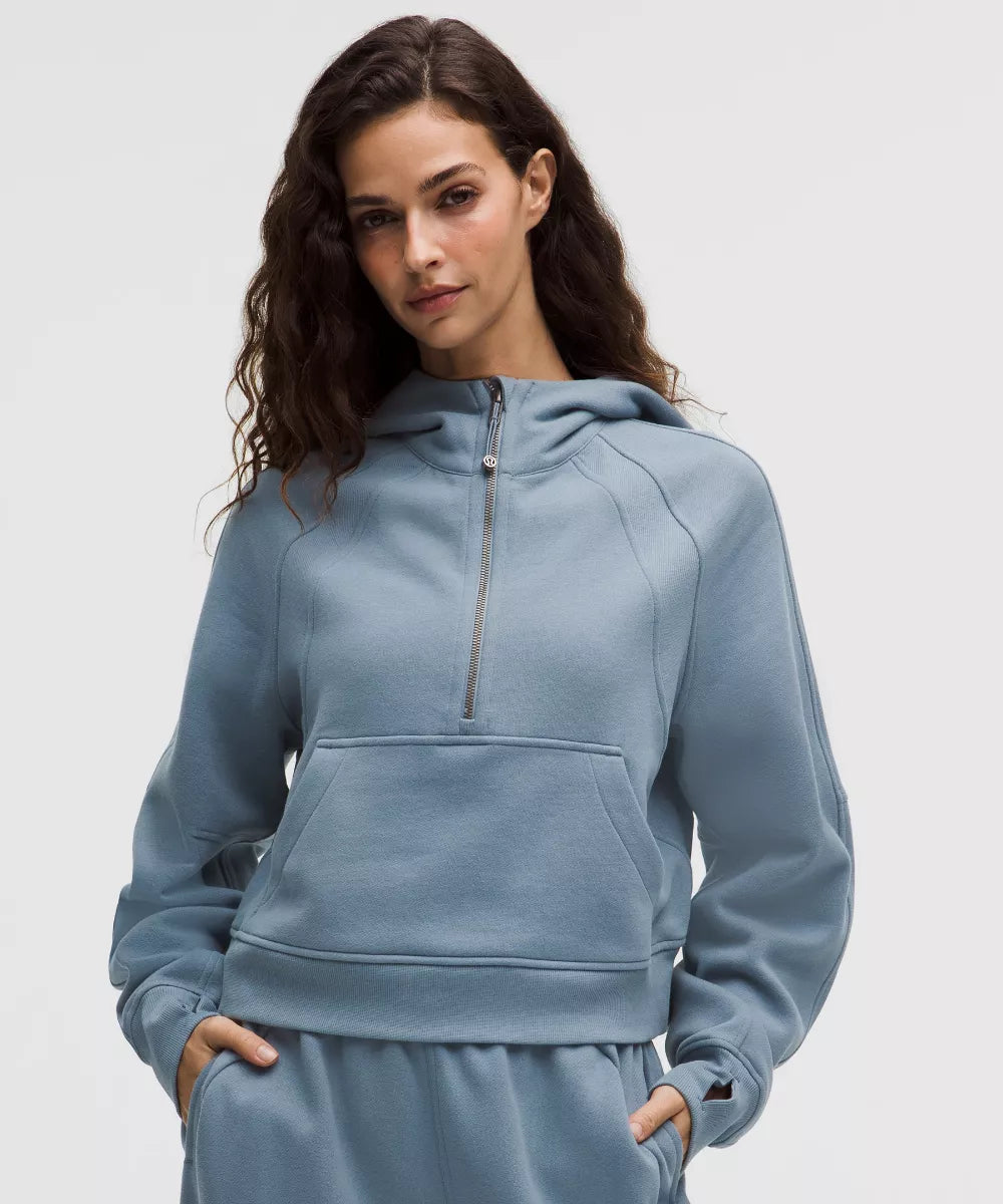 Sweat à capuche Scuba Oversized demi-zippé