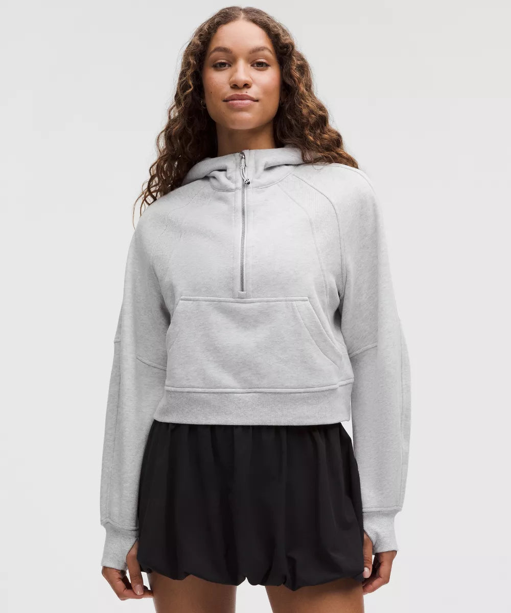Sweat à capuche Scuba Oversized demi-zippé