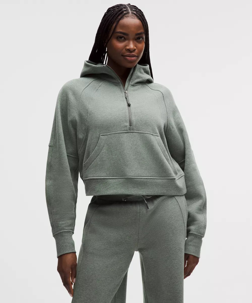Sweat à capuche Scuba Oversized demi-zippé
