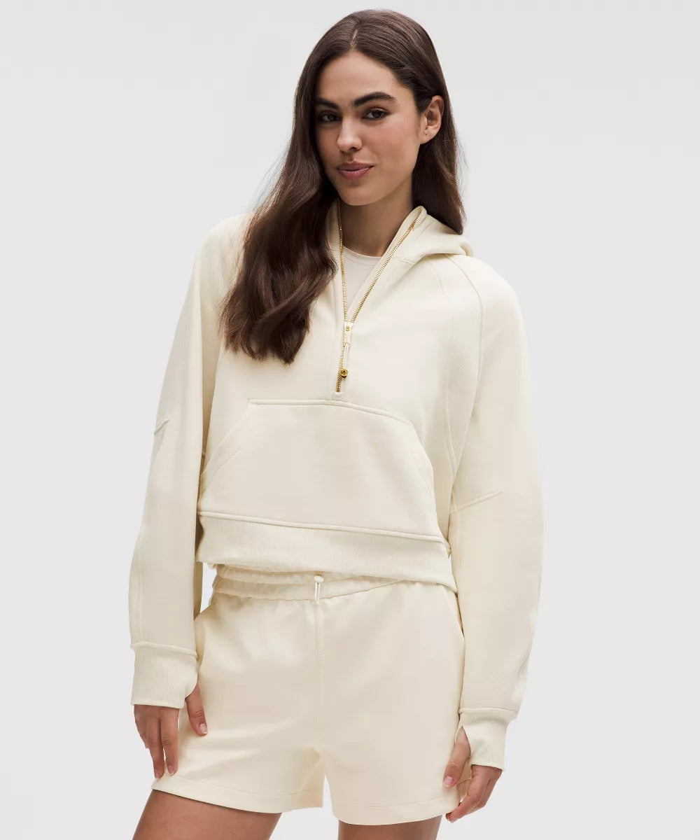 Sweat à capuche Scuba Oversized demi-zippé