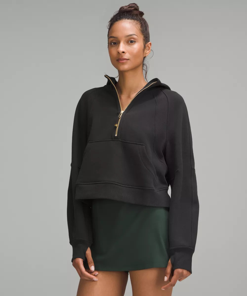 Sweat à capuche Scuba Oversized demi-zippé