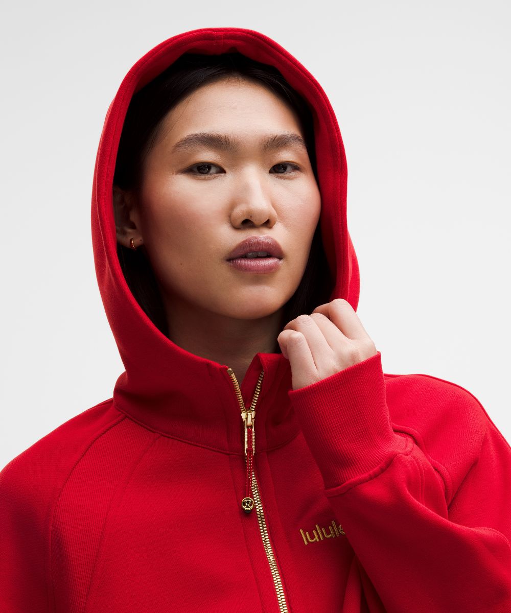 Sweat à capuche Scuba oversize zippé Lunar New Year