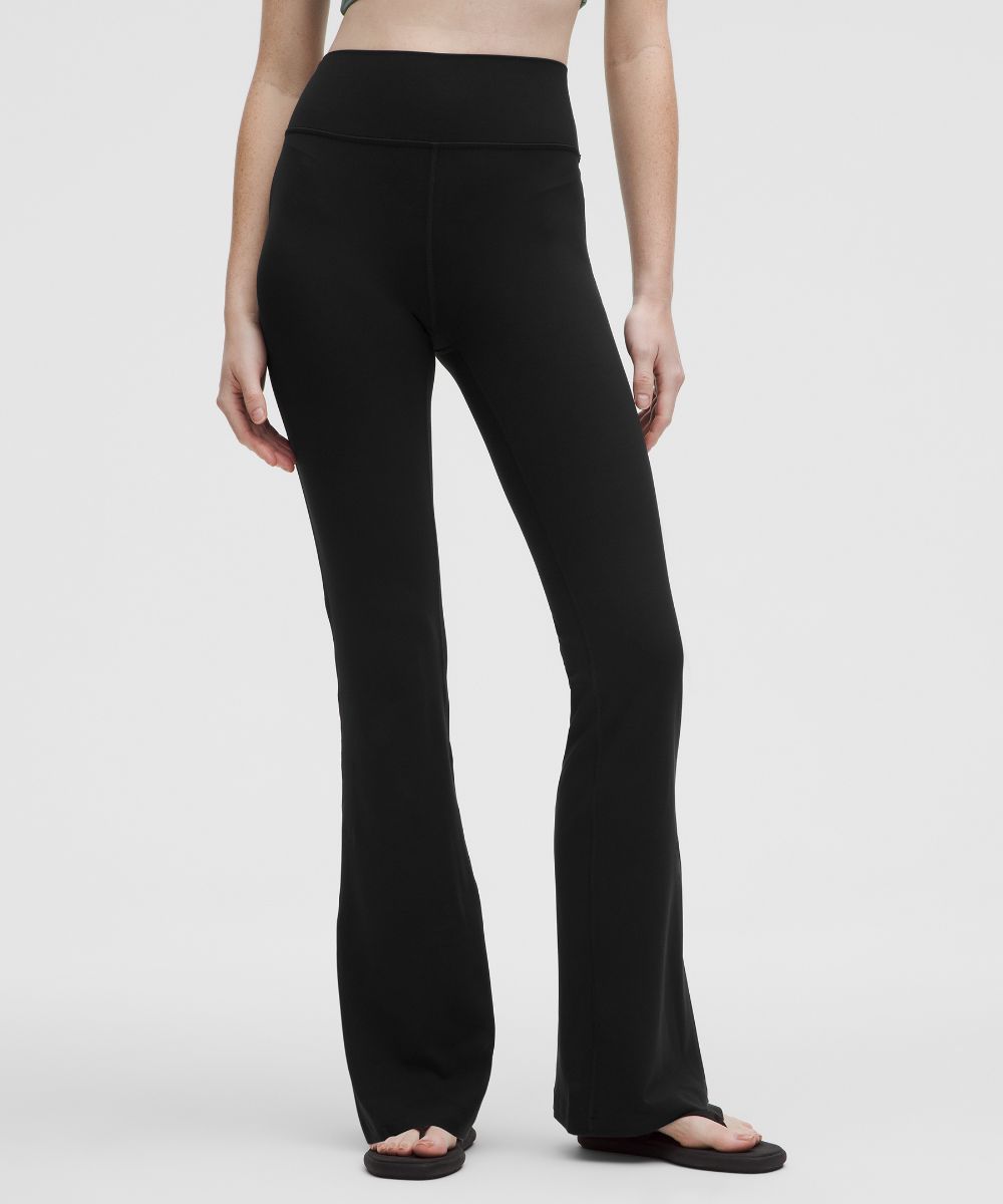 Pantalon Groove évasé taille haute en Nulu Court