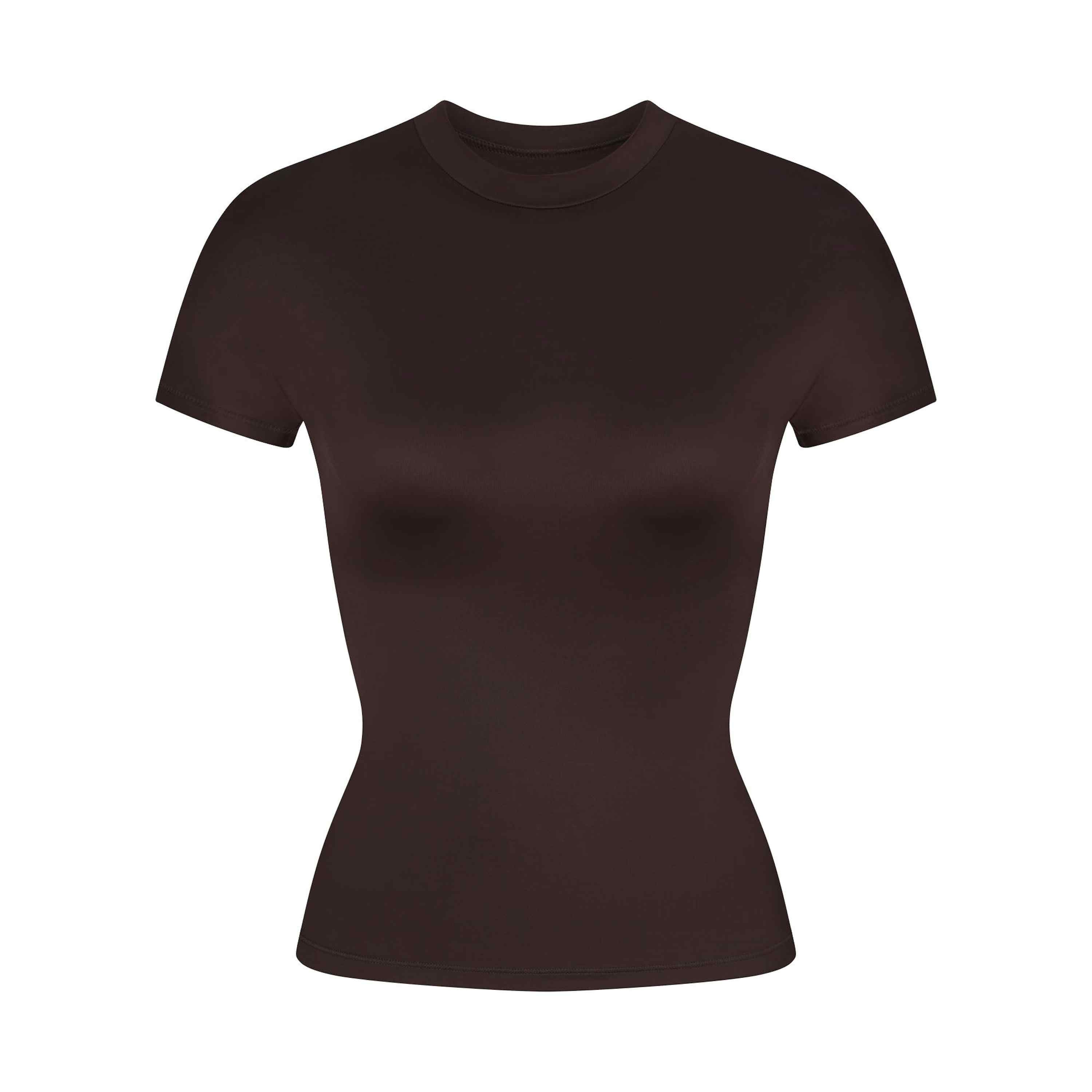 SHORT SLEEVE MOCK NECK TOP