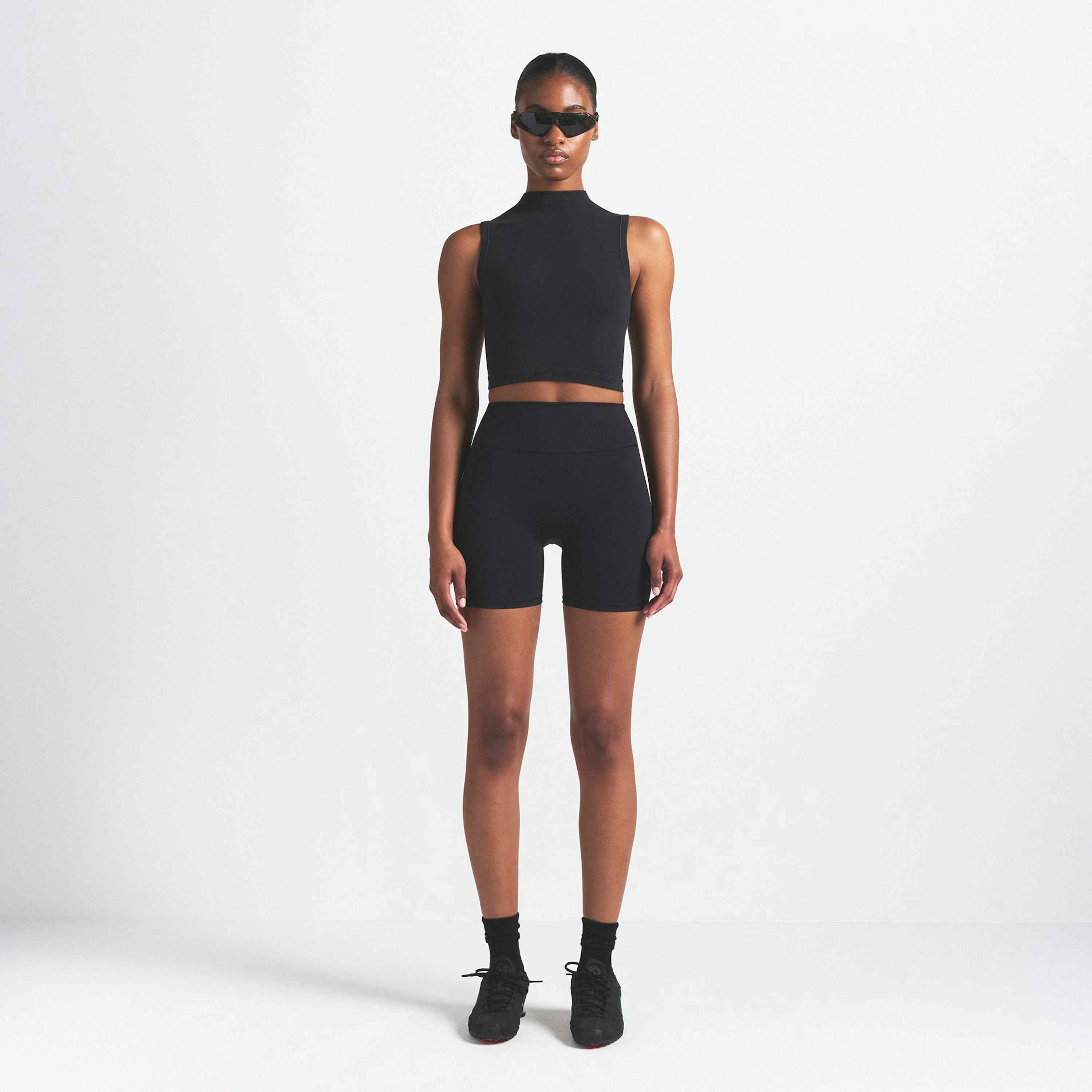 MOCK NECK BRA TOP
