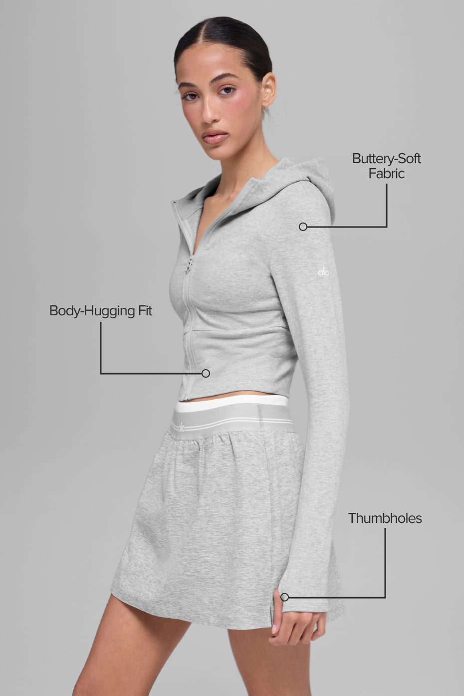 Sway Full Zip Hoodie - Athletic Heather Gray