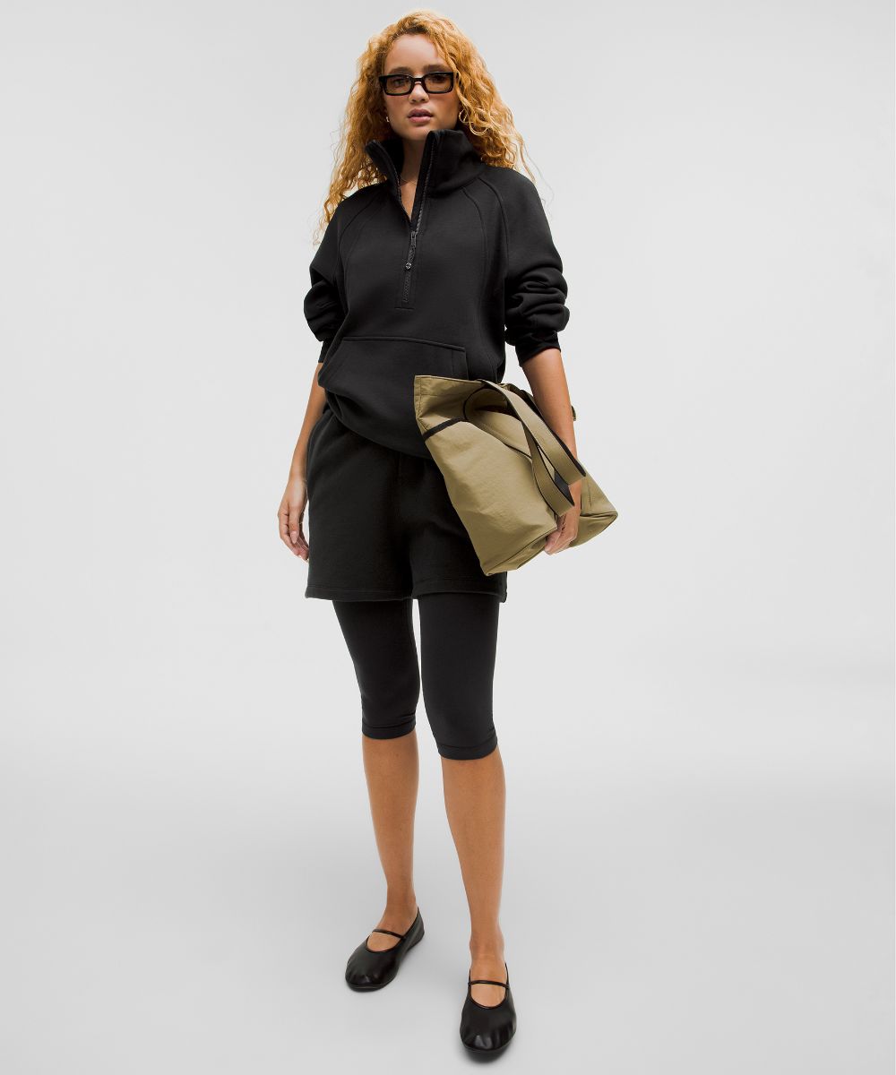 Sweat demi-zippé Scuba Oversized à col cheminée  Long