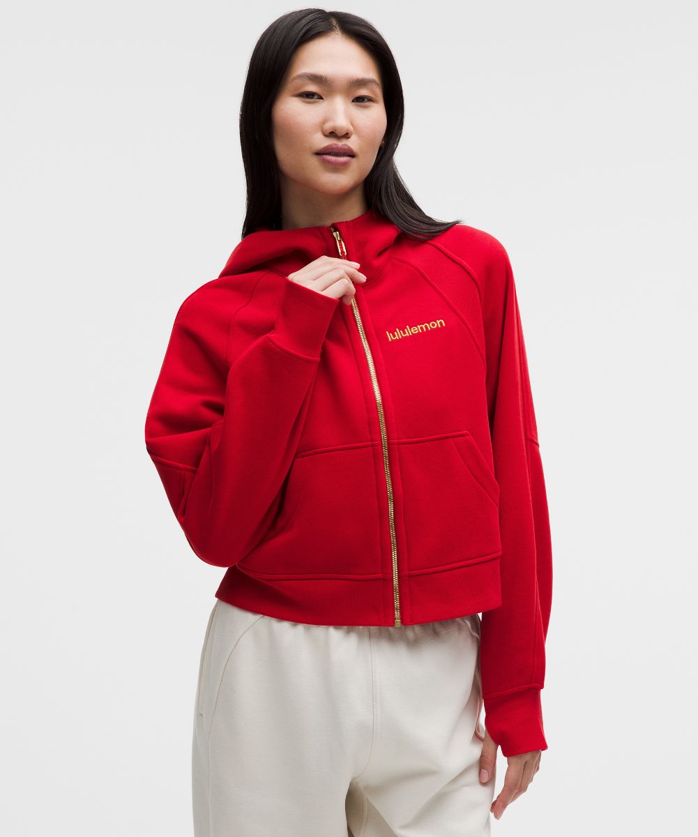 Sweat à capuche Scuba oversize zippé Lunar New Year