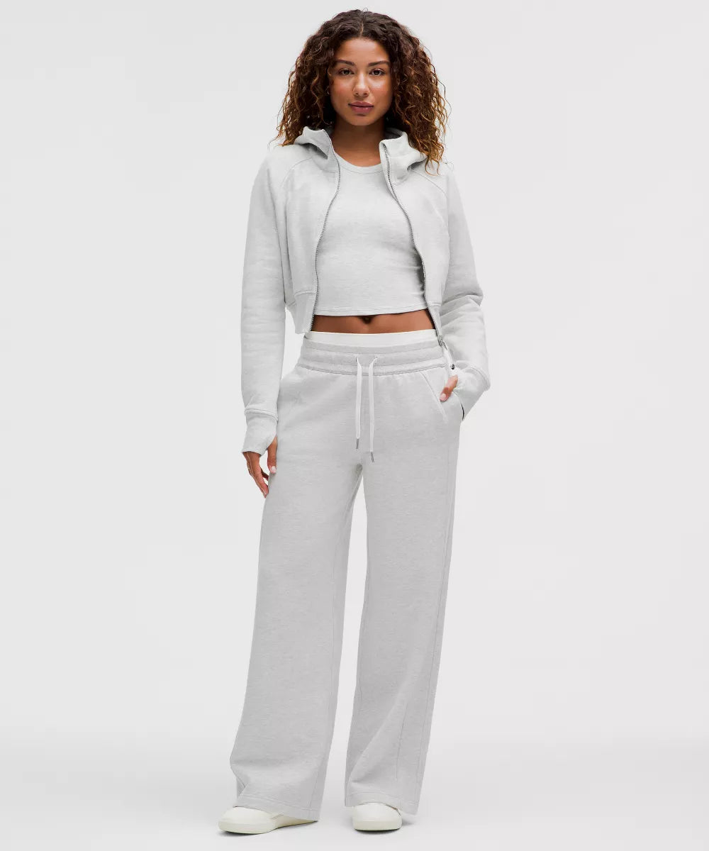 Pantalon Scuba large taille mi-haute  Standard