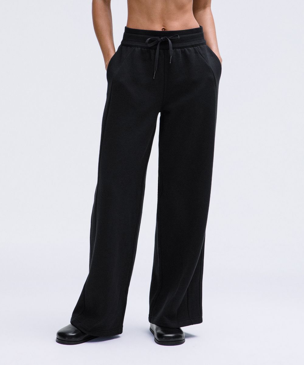 Pantalon Scuba large taille mi-haute  Standard