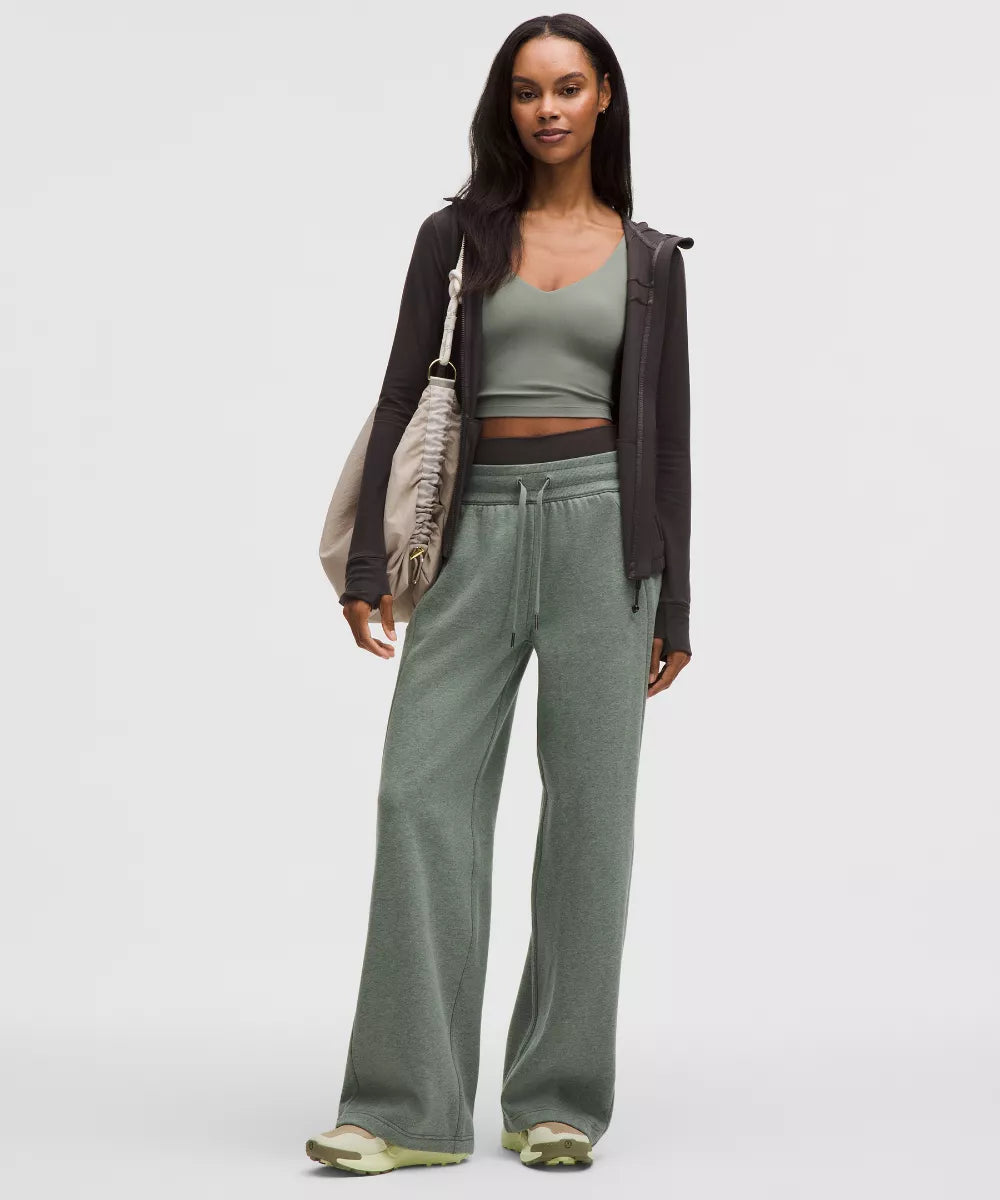 Pantalon Scuba large taille mi-haute  Standard